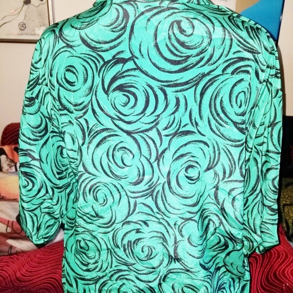 Vintage Liz Roberts Buttoned Funky Ladies Top - Picture 4 of 8